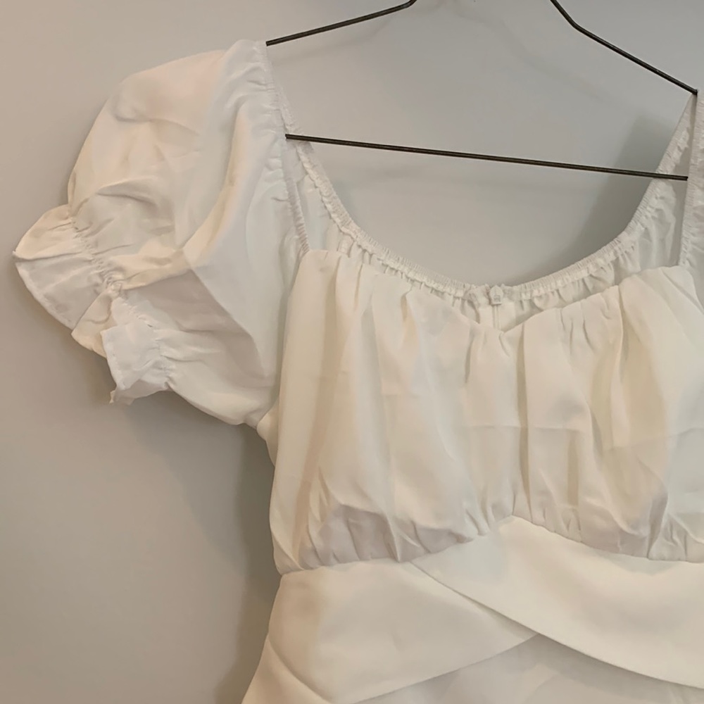 White Lyaner midi dress